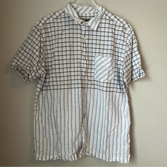 Quiksilver Other - Quiksilver Edition Grid Pattern Regular Fit 100% Cotton Button Down Size XL